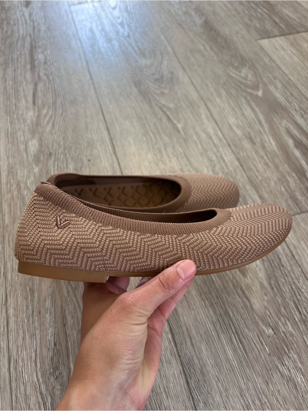 Vivaia Round-Toe Flats (Claire) in Espresso Brown - Picture 12 of 16